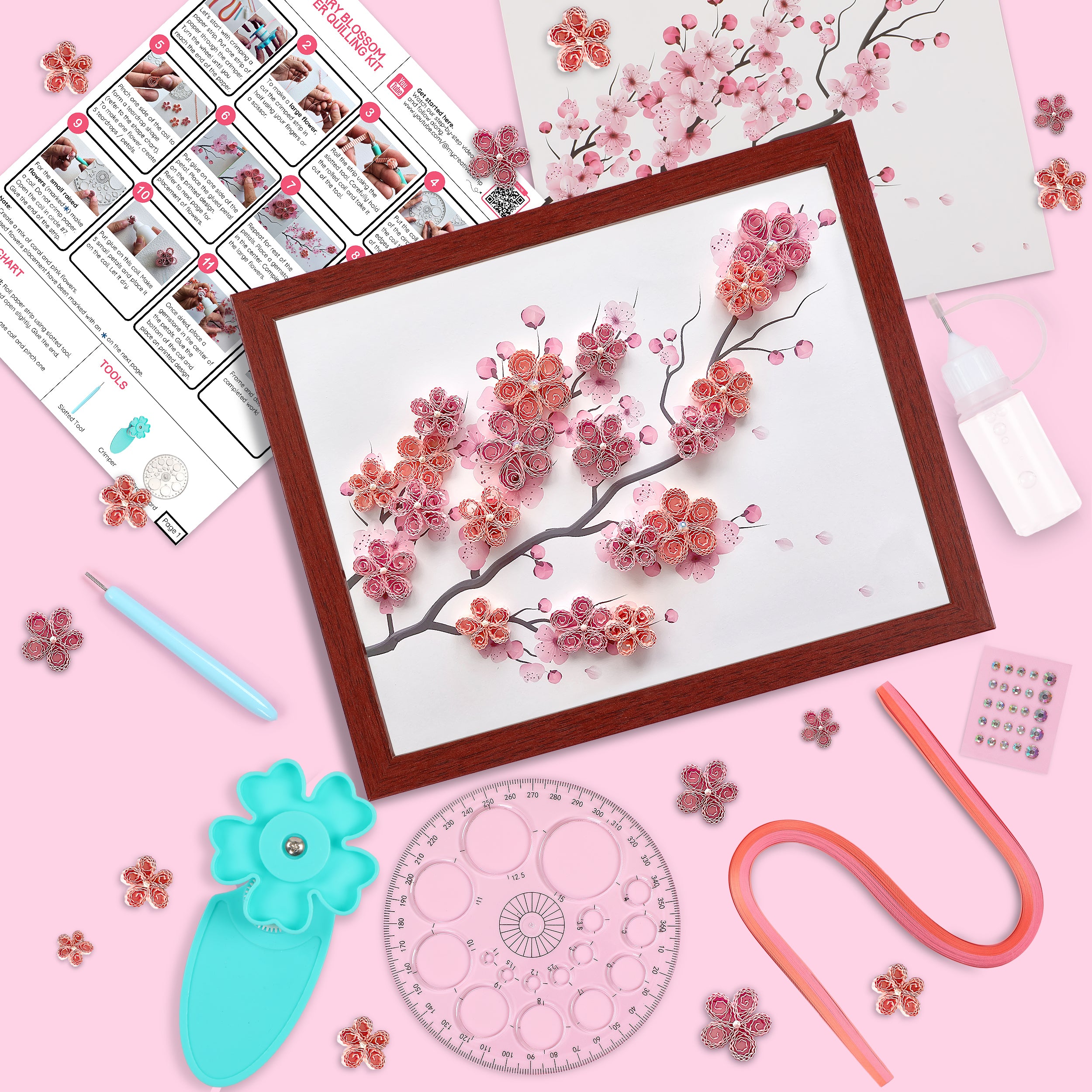 Cherry Blossom Quilling Kit