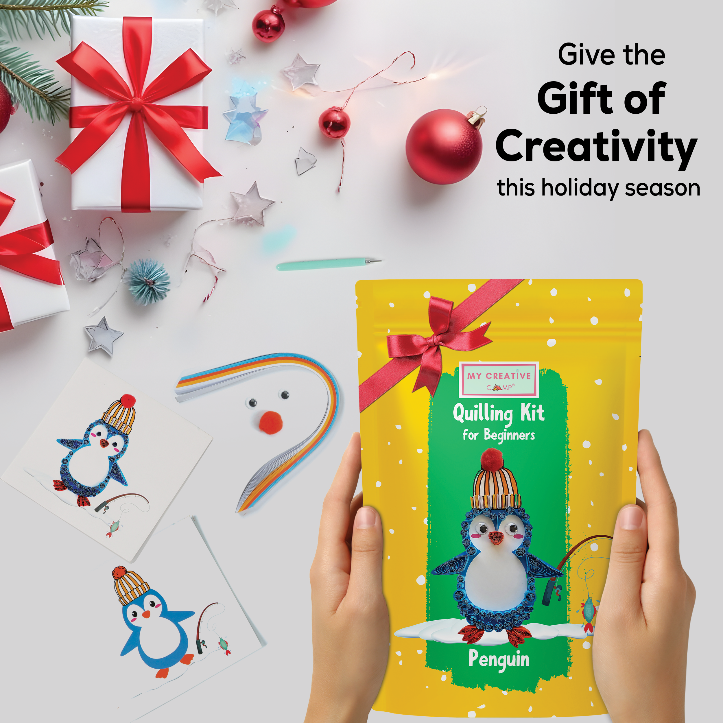 Penguin Quilling Kit