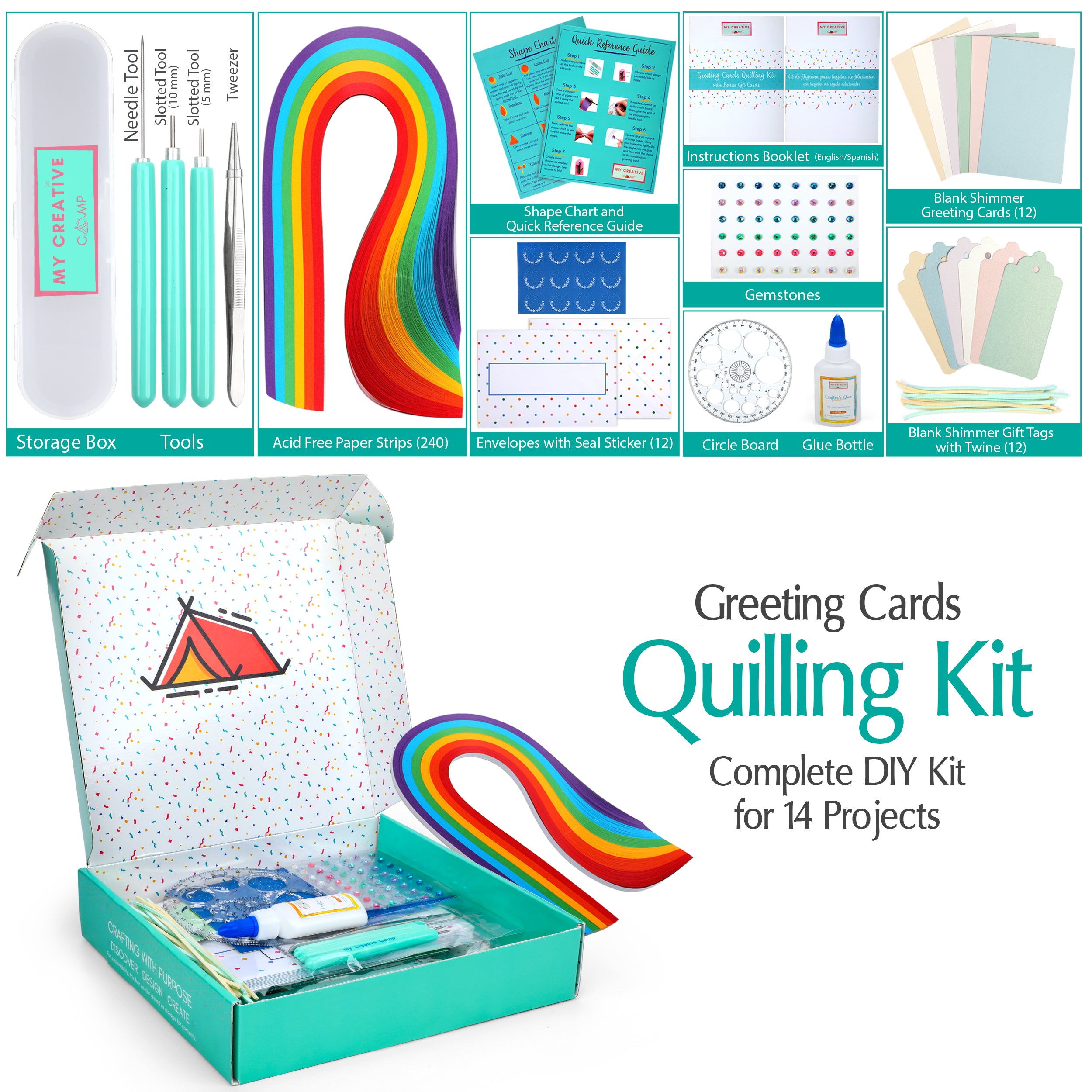 Greeting Cards Quilling Kit